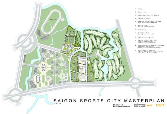 Quy hoạch toàn khu Saigon Sports City